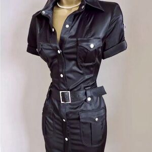 *New* Calvin Klein Safari Shirt Dress